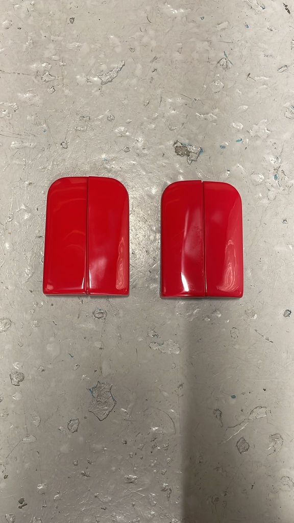 Red FW Roll Bar Covers Pair (GRP) - Clearance