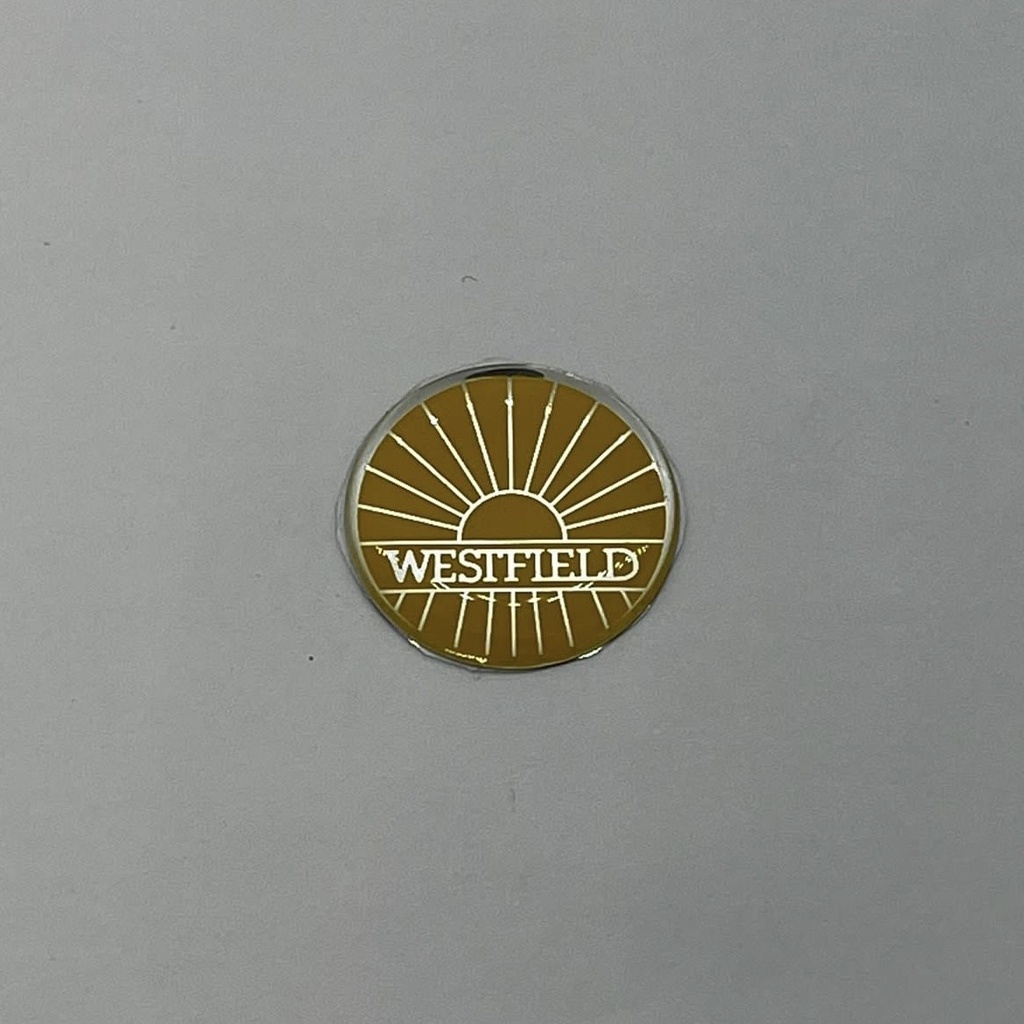 Westfield Badge 25mm Yellow/Silver (Clearance)