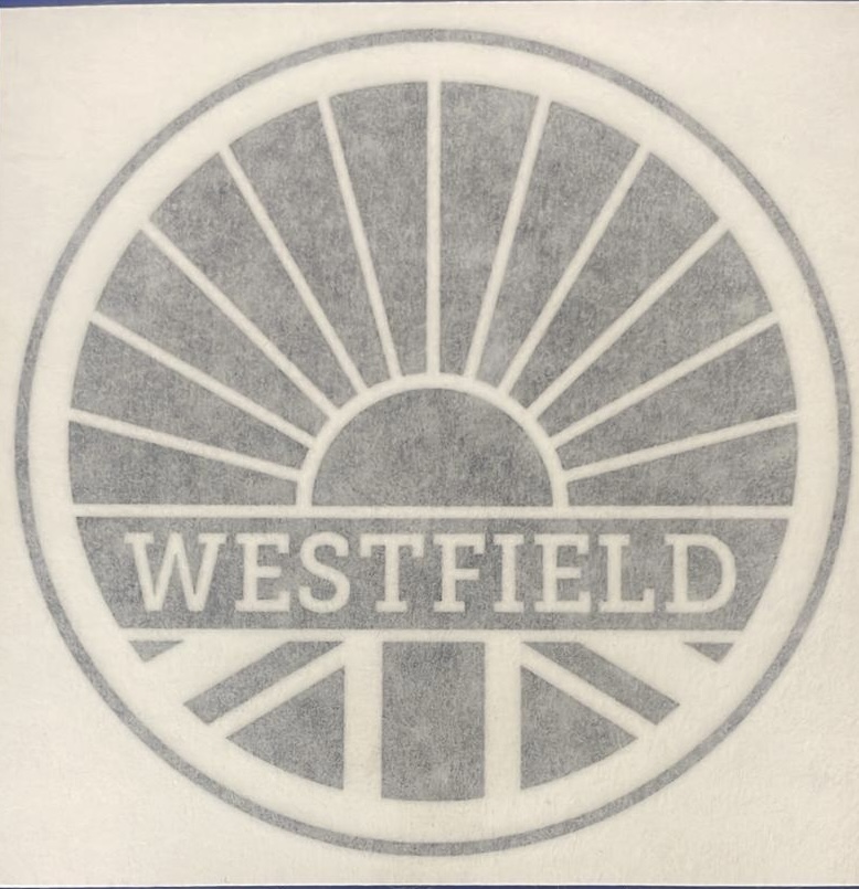 100mm Westfield Logo Transfer Black