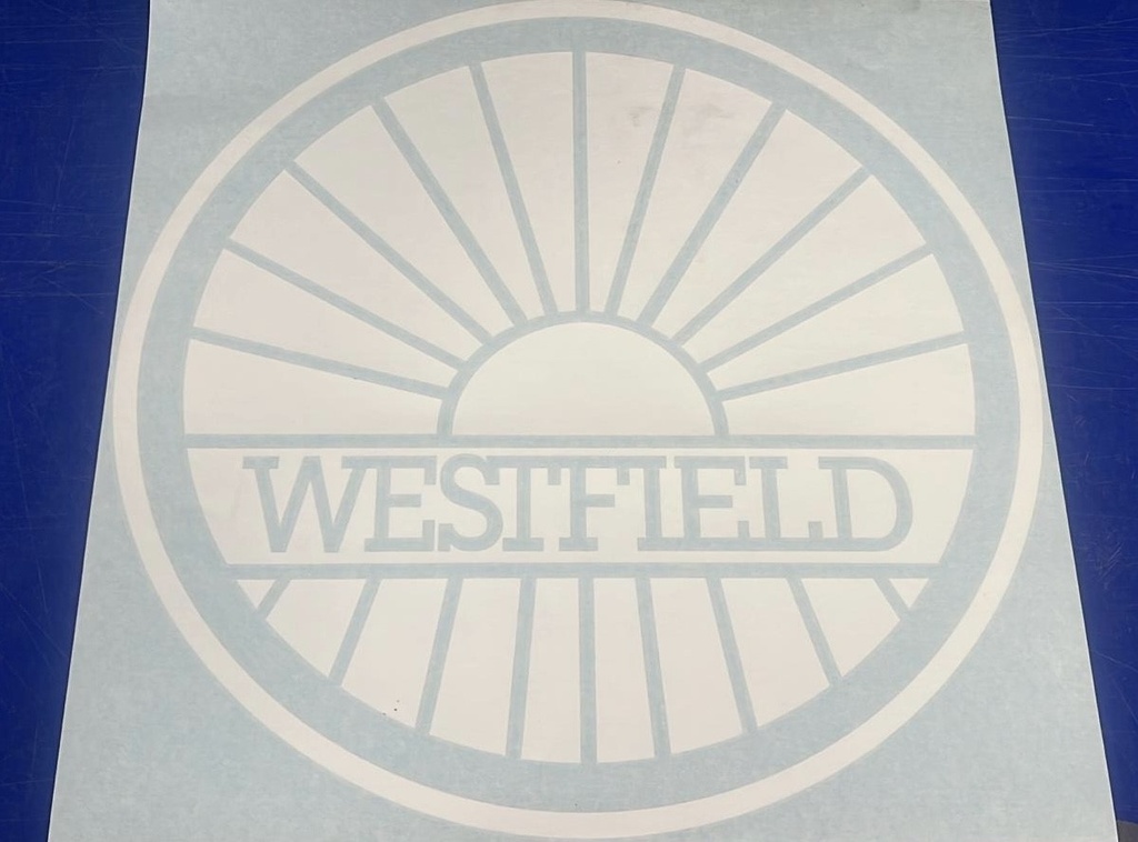 Westfield White Bonnet Transfer - 430mm (Clearance)