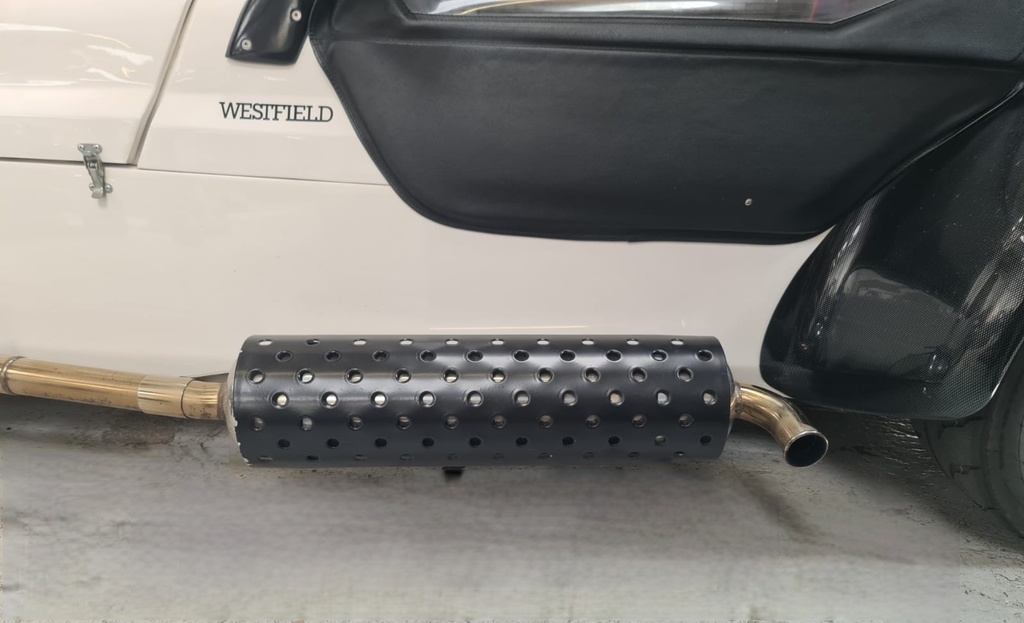 6" Silencer Exhaust Cover Satin Black