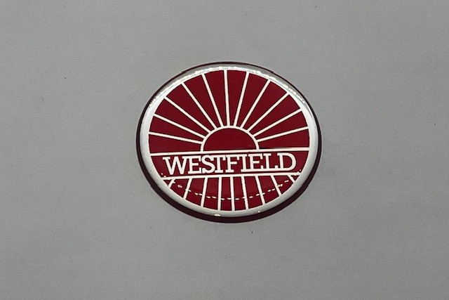 Westfield Bonnet/Wheel Badge 43mm Red/Silver (Clearance)