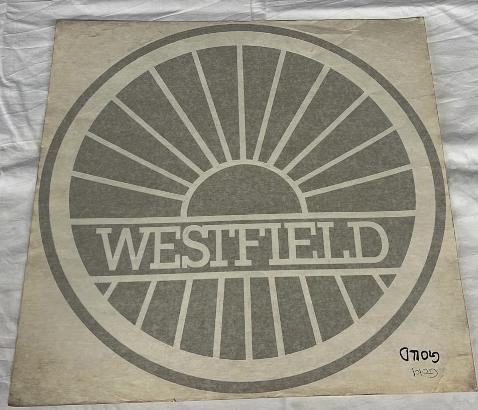 Westfield Gold Bonnet Transfer - 430mm (Clearance)