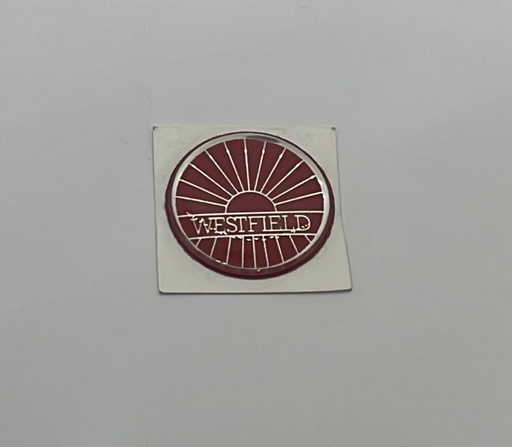 [6131010] Westfield Badge 25mm Red/Silver (Clearance)