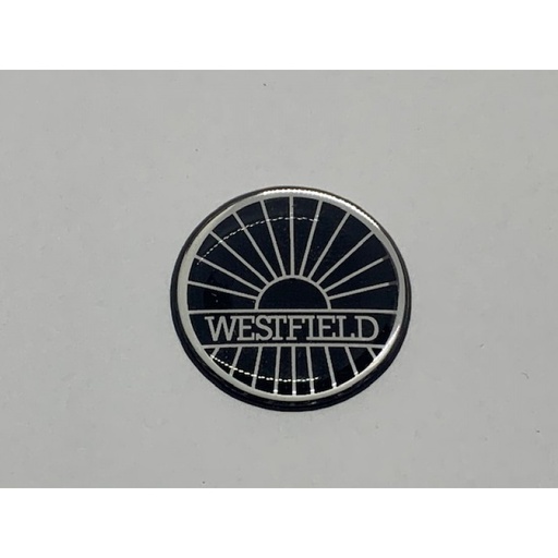 [6131012] Westfield Badge 25mm Black/Silver (Clearance)
