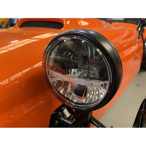 [3511080] 5+3/4" Black Non Halo LED Headlamp RHD